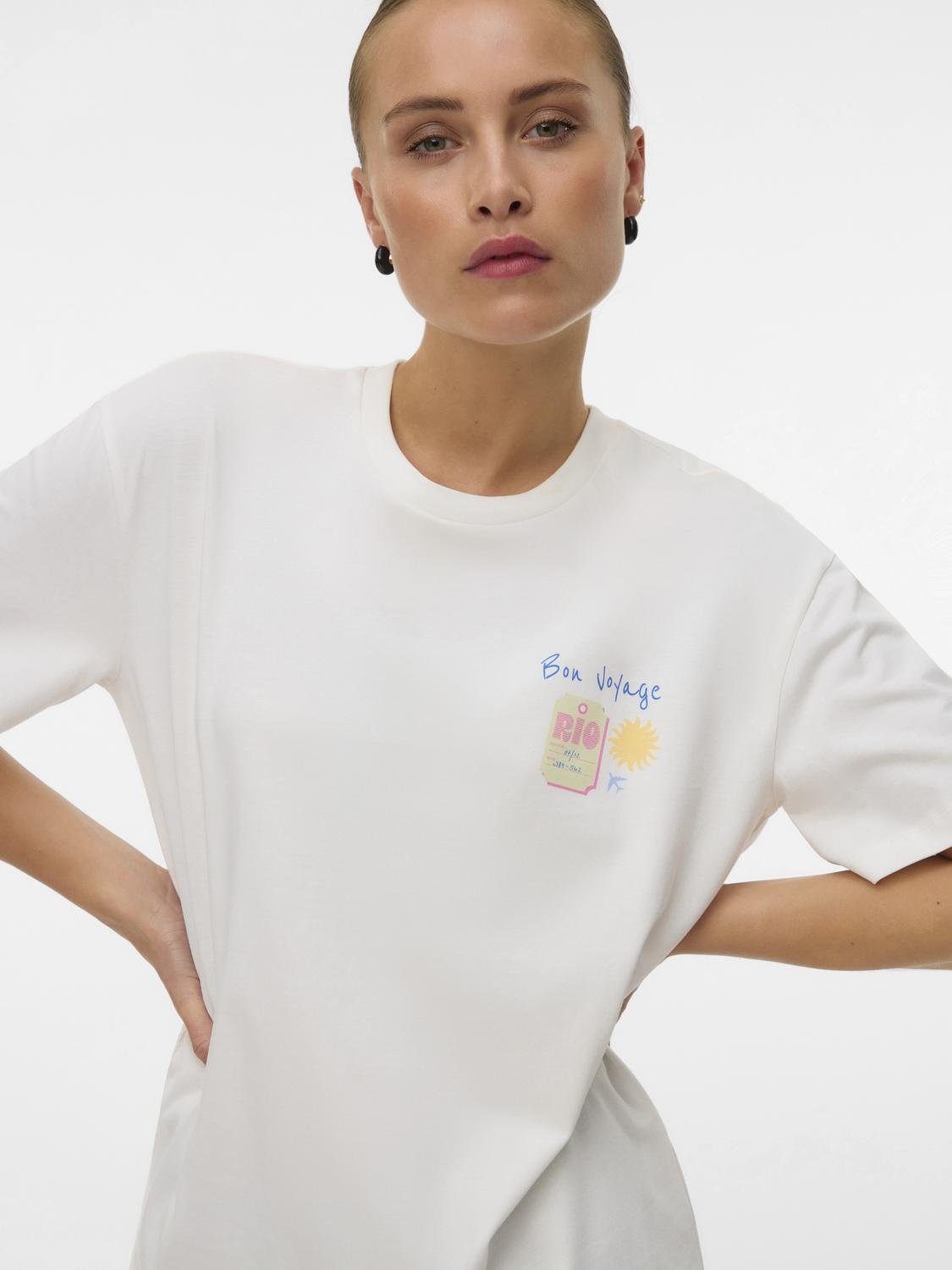 VMNINNA T-Shirt - Snow White - VERO MODA & VILA Bergvik